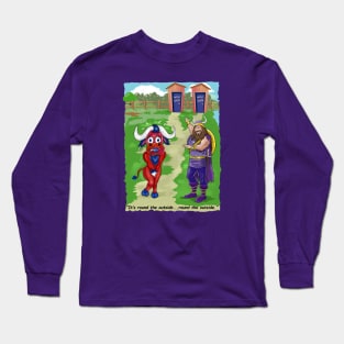 Minnesota Vikings Fans - Kings of the North vs Pee Pee Dancing Pasture Grazers Long Sleeve T-Shirt